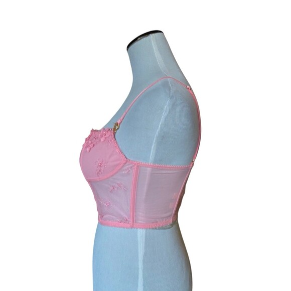 Victorias Secret Dream Angels Corset Top Size S Pink Coquette Fairy Romantic Y2K - Picture 3 of 16